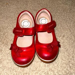 Livie & Luca metallic red girl shoe